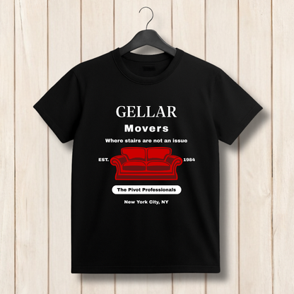 Gellar Movers T‑Shirt – Funny Pivot Couch Friends Inspired Moving Company Tee