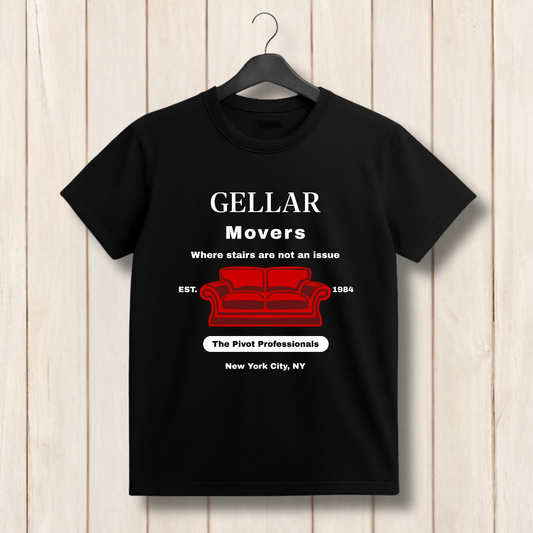 Gellar Movers T‑Shirt – Funny Pivot Couch Friends Inspired Moving Company Tee