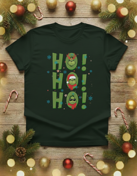 "Ho Ho Ho" Christmas Unisex Cotton T-shirt