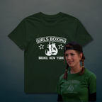 Girls Boxing Bronx New York T‑Shirt – Rachel Inspired Boxing Club Vintage Gloves Graphic Tee