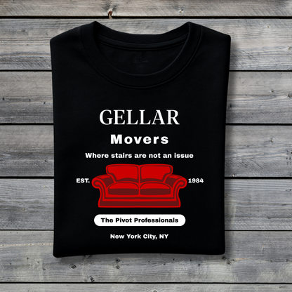 Gellar Movers T‑Shirt – Funny Pivot Couch Friends Inspired Moving Company Tee