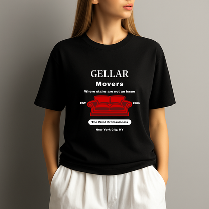 Gellar Movers T‑Shirt – Funny Pivot Couch Friends Inspired Moving Company Tee