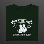 Girls Boxing Bronx New York T‑Shirt – Rachel Inspired Boxing Club Vintage Gloves Graphic Tee